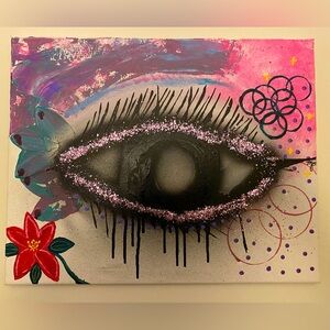 Sparkling Eye Canvas Art Decor 16x20